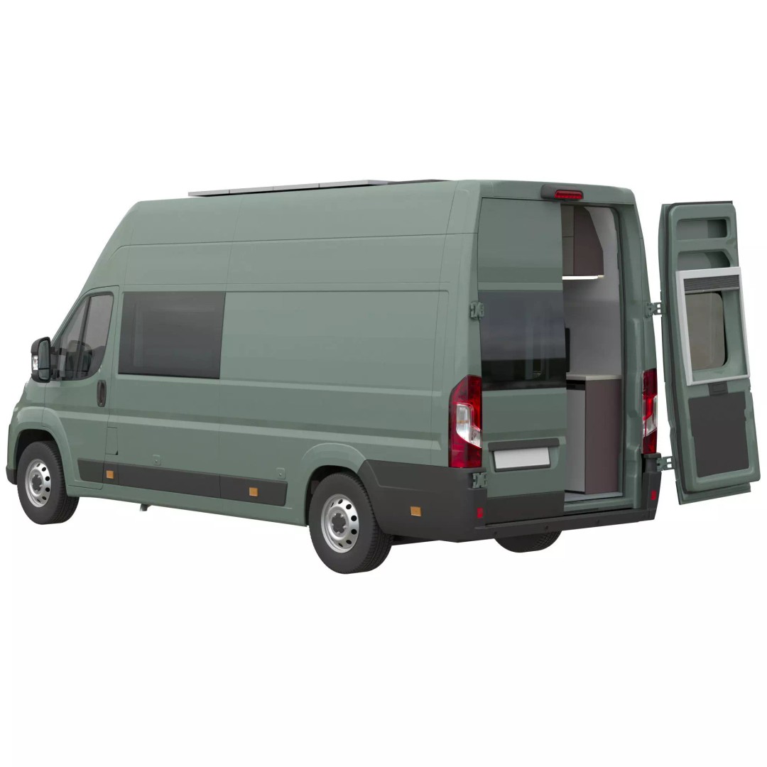 Camper Van L4H3 3D Model – Detailed Vehicle for Archviz and Animation - View 4