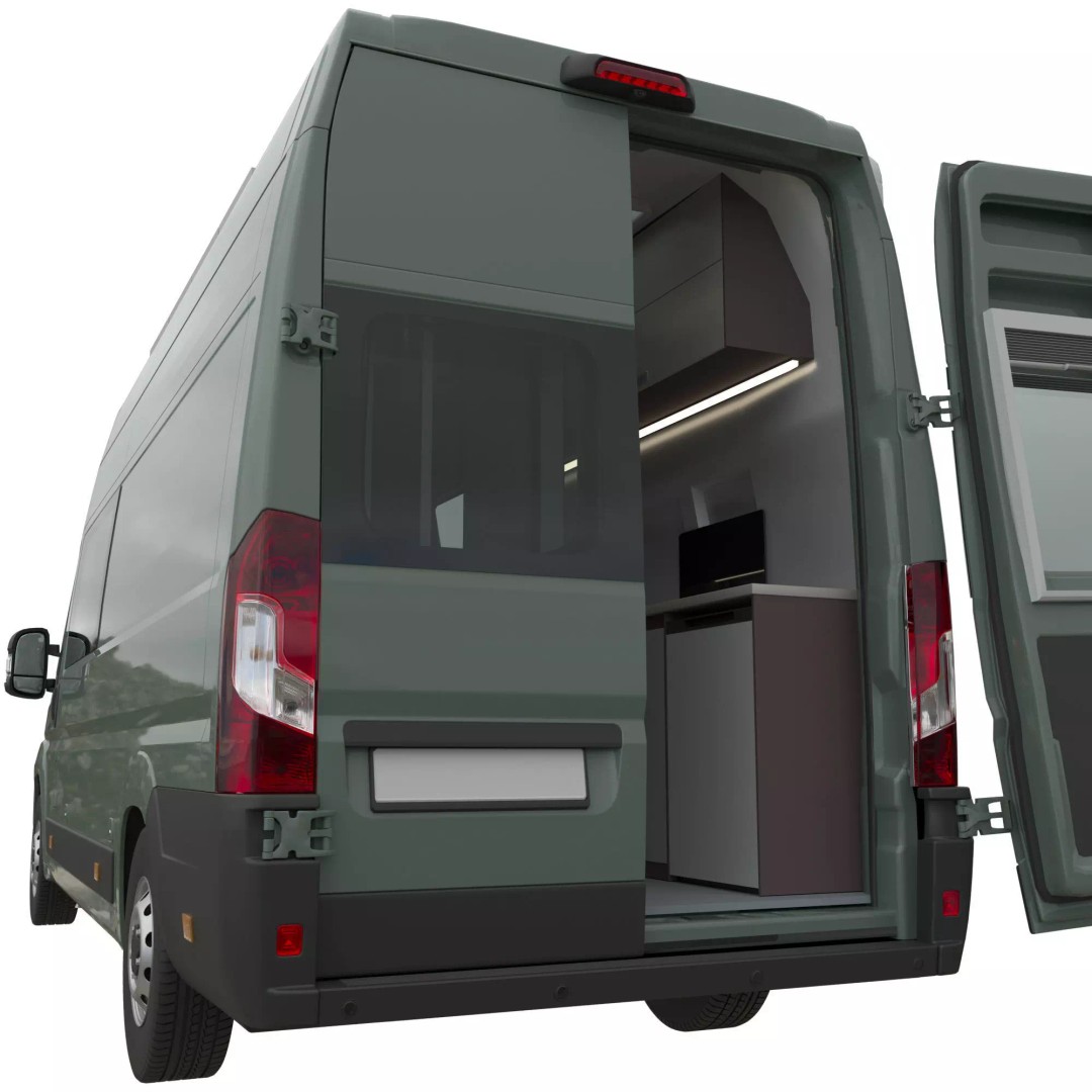 Camper Van L4H3 3D Model – Detailed Vehicle for Archviz and Animation - View 5
