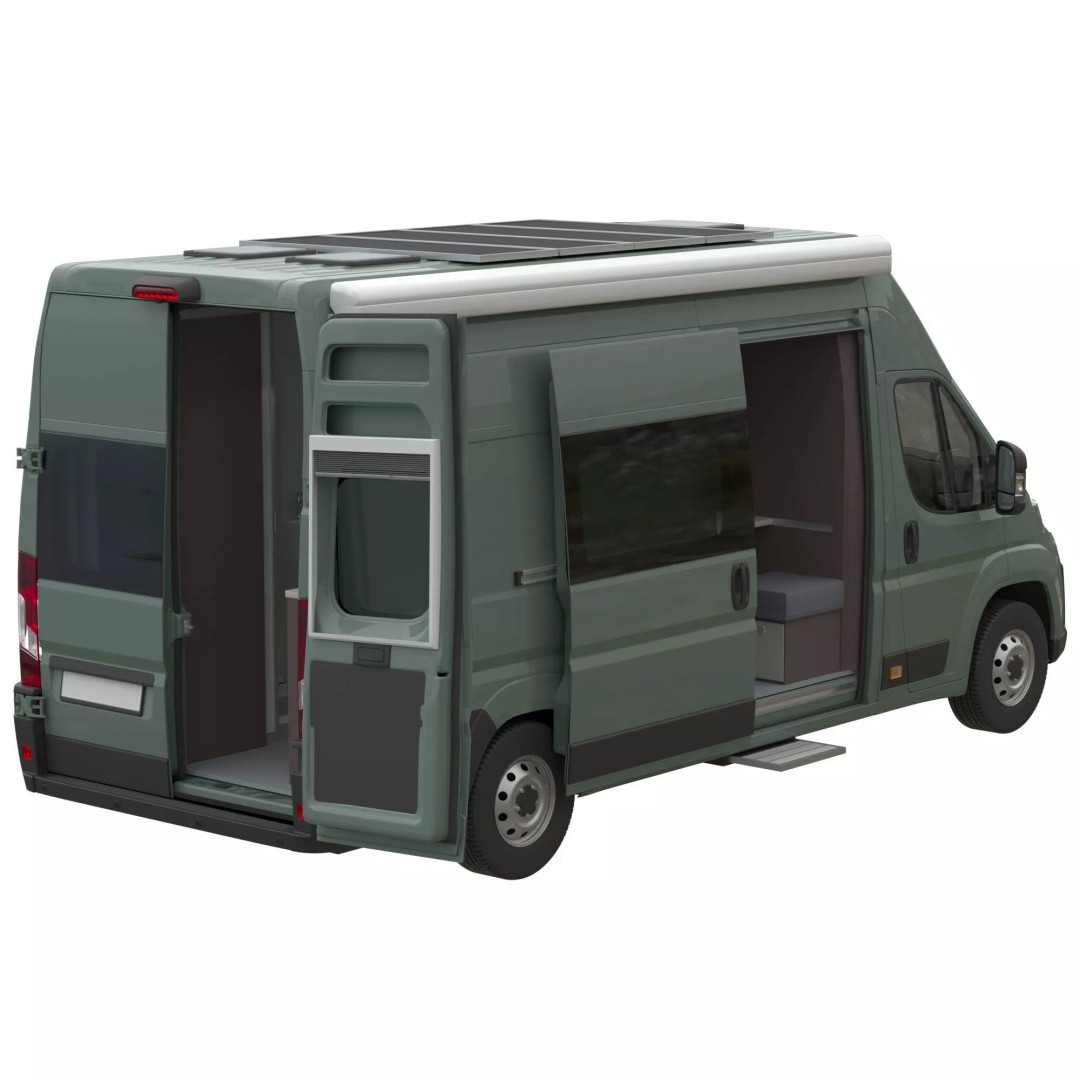 Camper Van L4H3 3D Model – Detailed Vehicle for Archviz and Animation - View 6