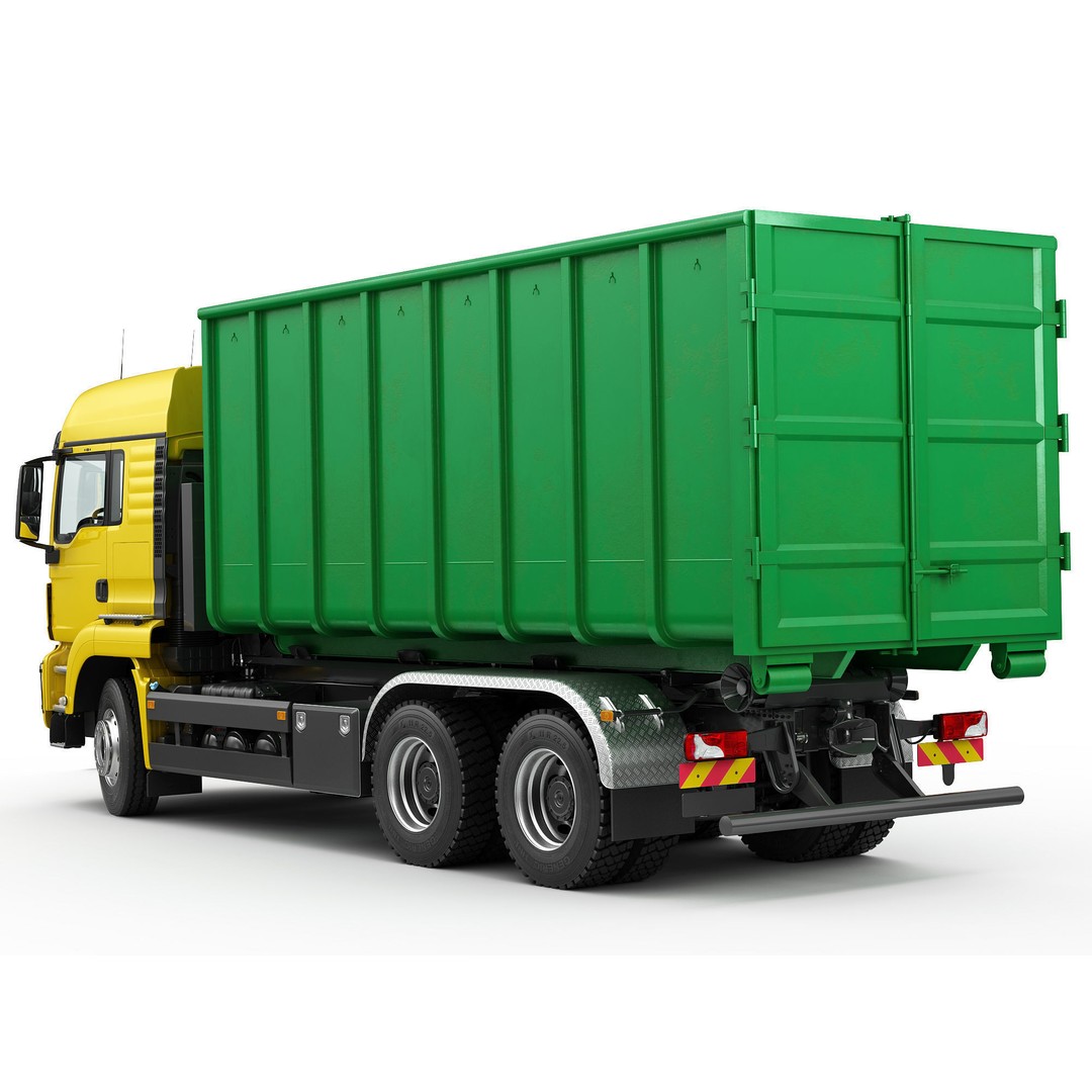 Multilift Truck 3D Model – Detailed Low Poly Vehicle, FBX, OBJ - View 12