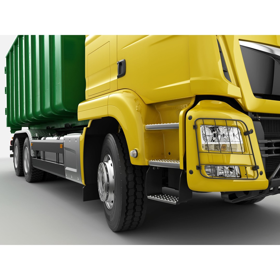 Multilift Truck 3D Model – Detailed Low Poly Vehicle, FBX, OBJ - View 15