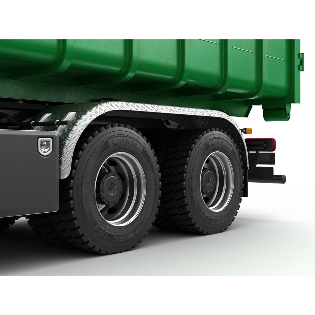 Multilift Truck 3D Model – Detailed Low Poly Vehicle, FBX, OBJ - View 17