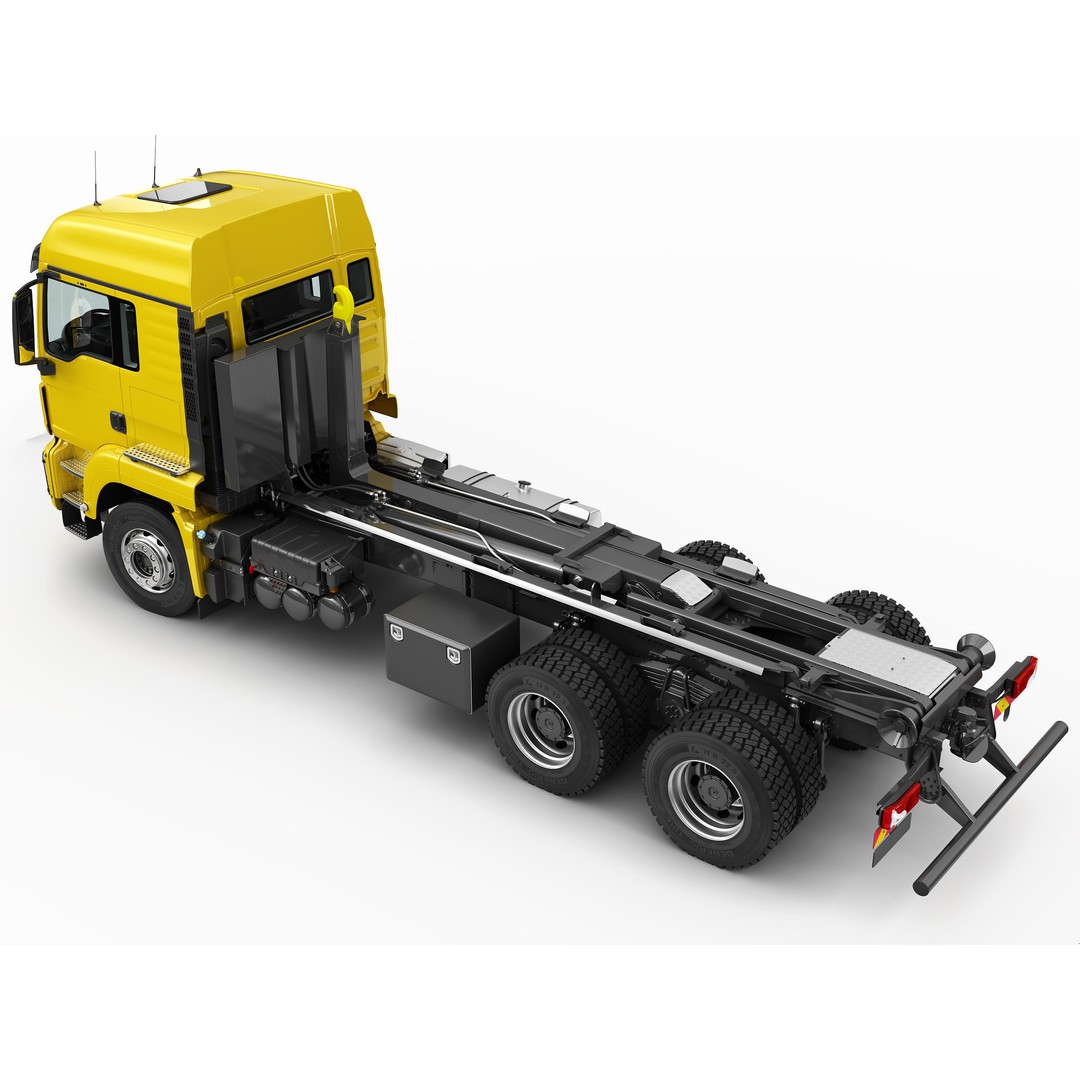 Multilift Truck 3D Model – Detailed Low Poly Vehicle, FBX, OBJ - View 18