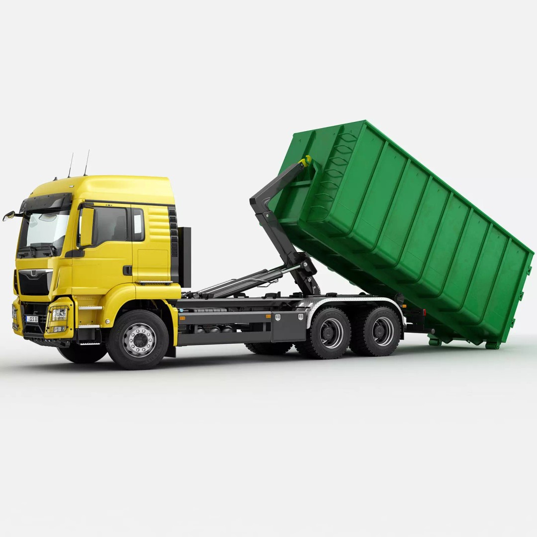 Multilift Truck 3D Model – Detailed Low Poly Vehicle, FBX, OBJ - View 2