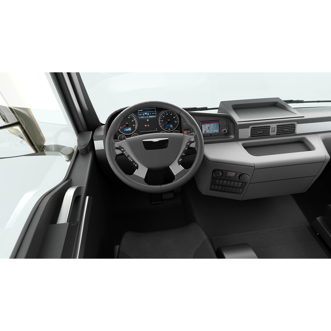 Multilift Truck 3D Model – Detailed Low Poly Vehicle, FBX, OBJ - View 23