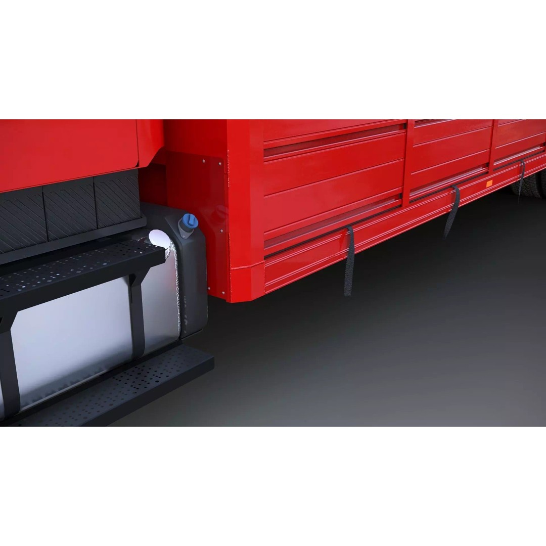 Freightliner M2 106 Beverage Truck 3D Model – Low Poly Game Asset, FBX - View 20