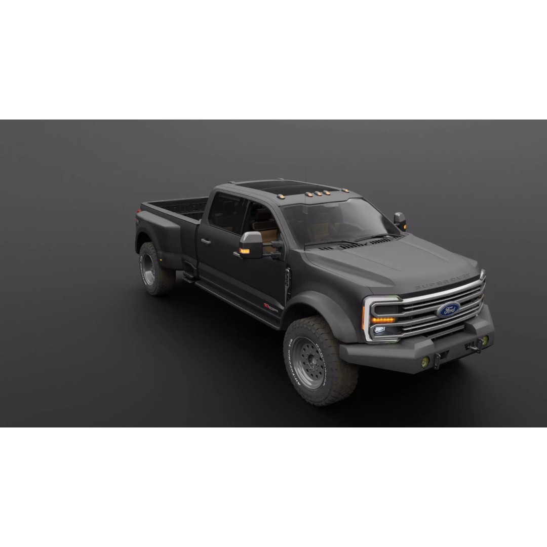 Ford F350 – F550 Super Duty Dually 3D Model – High Poly, PBR Textures, FBX - View 15