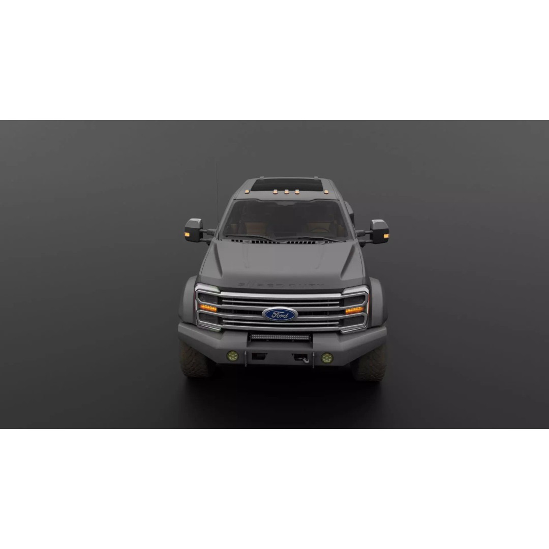 Ford F350 – F550 Super Duty Dually 3D Model – High Poly, PBR Textures, FBX - View 24