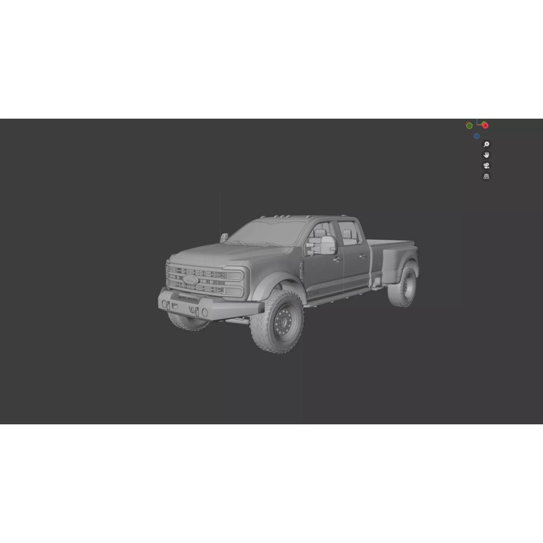Ford F350 – F550 Super Duty Dually 3D Model – High Poly, PBR Textures, FBX - View 31