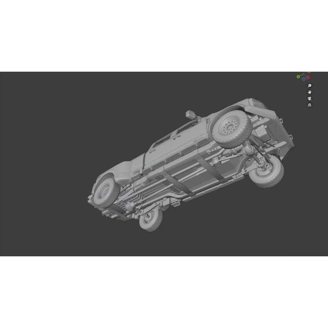 Ford F350 – F550 Super Duty Dually 3D Model – High Poly, PBR Textures, FBX - View 36