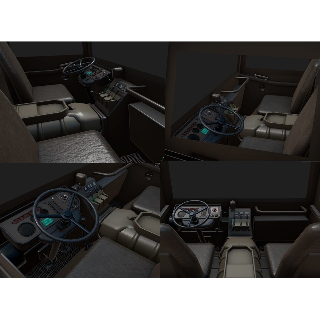 Pinzgauer 4x4 3D Model – Game Ready Rigged Low-Poly Vehicle
