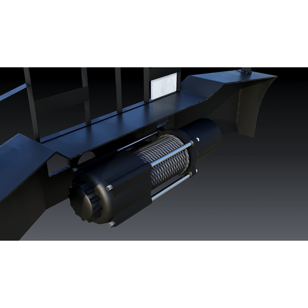 NYPD Tow Truck 3D Model – Low Poly Game Asset, FBX, PBR Textures - View 30