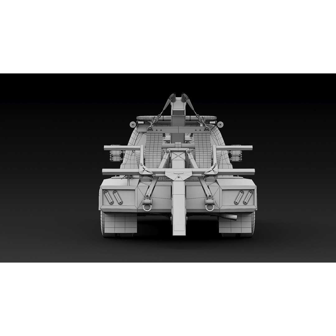 NYPD Tow Truck 3D Model – Low Poly Game Asset, FBX, PBR Textures - View 46