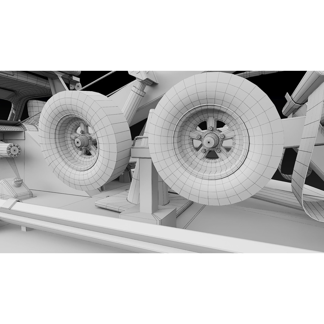 NYPD Tow Truck 3D Model – Low Poly Game Asset, FBX, PBR Textures - View 50