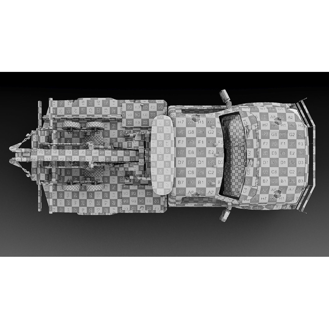 NYPD Tow Truck 3D Model – Low Poly Game Asset, FBX, PBR Textures - View 54