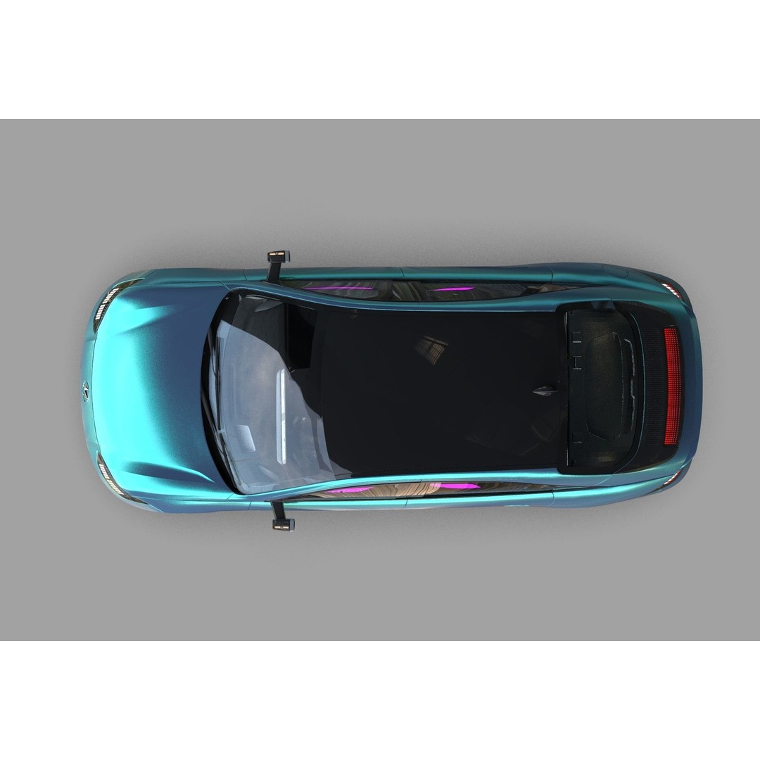 Hyundai Ioniq 6 3D Model – High Poly Sport Sedan, FBX, OBJ, Blender - View 15