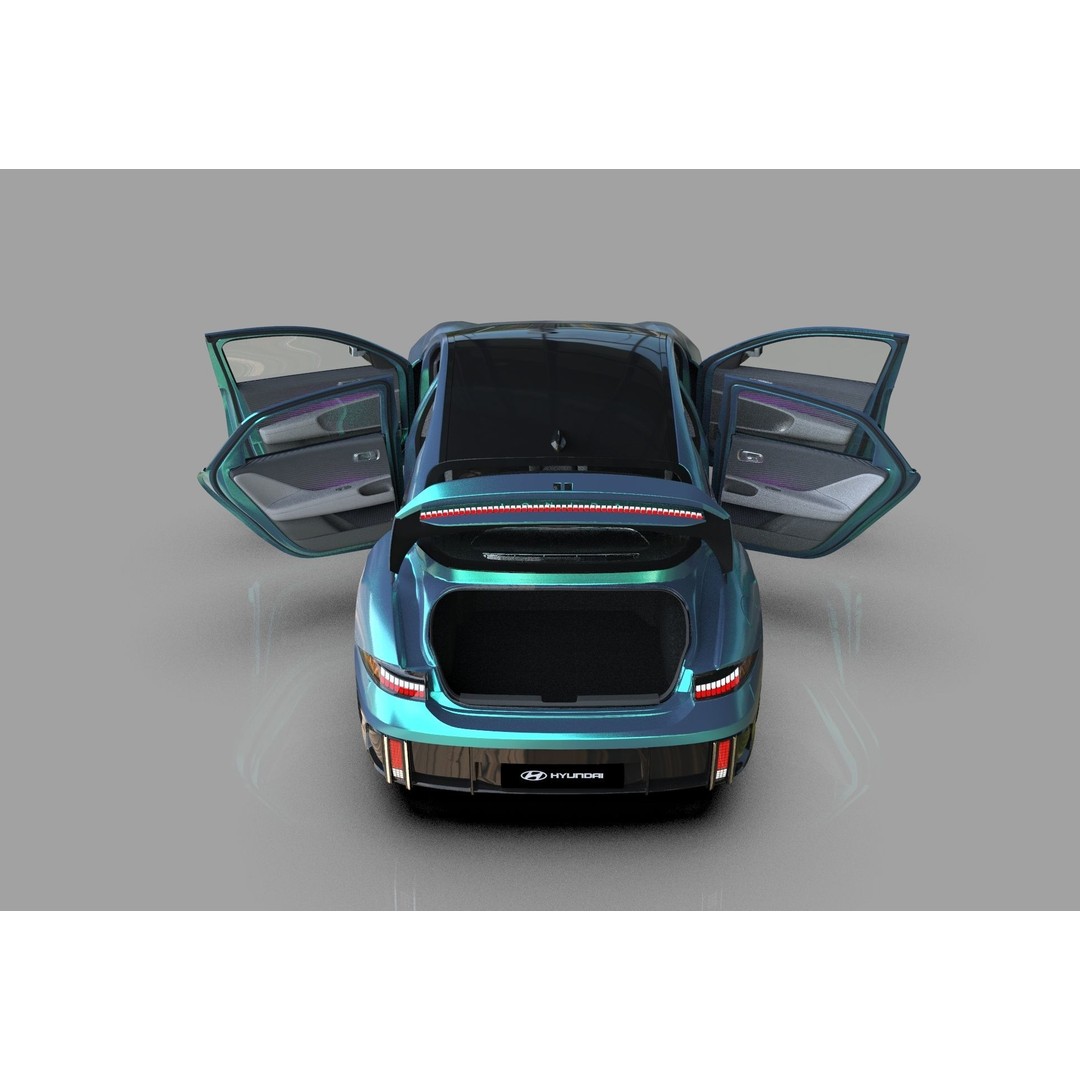 Hyundai Ioniq 6 3D Model – High Poly Sport Sedan, FBX, OBJ, Blender - View 23