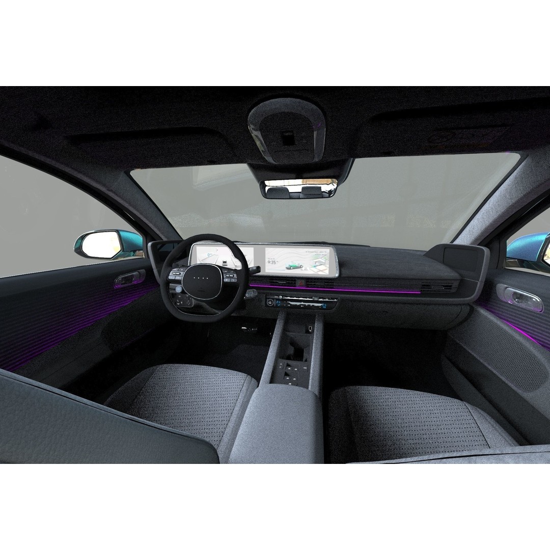 Hyundai Ioniq 6 3D Model – High Poly Sport Sedan, FBX, OBJ, Blender - View 24