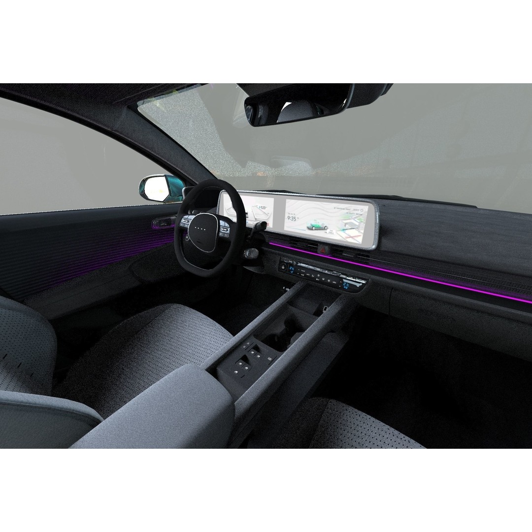 Hyundai Ioniq 6 3D Model – High Poly Sport Sedan, FBX, OBJ, Blender - View 25