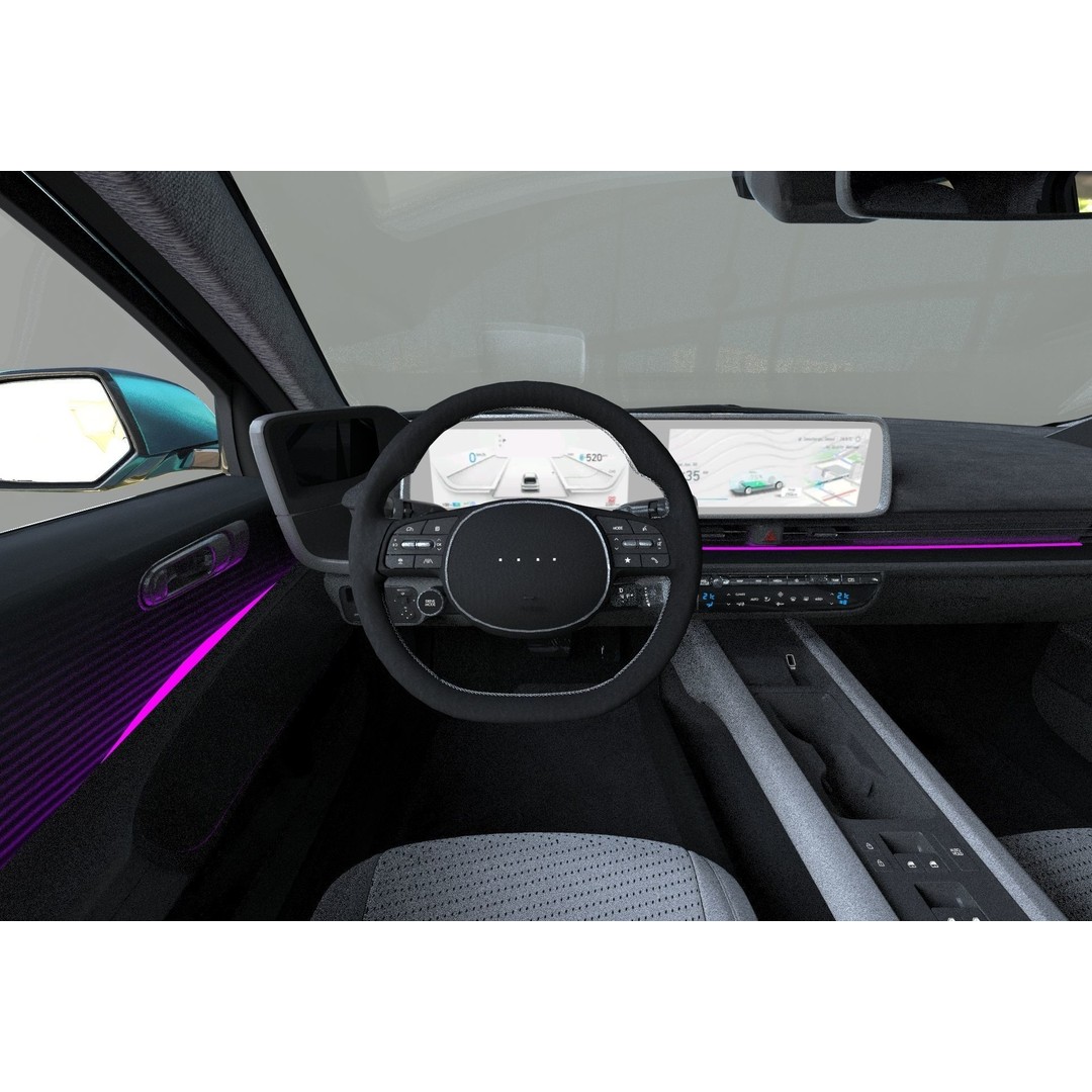 Hyundai Ioniq 6 3D Model – High Poly Sport Sedan, FBX, OBJ, Blender - View 26