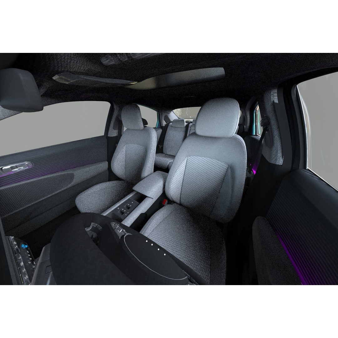 Hyundai Ioniq 6 3D Model – High Poly Sport Sedan, FBX, OBJ, Blender - View 27