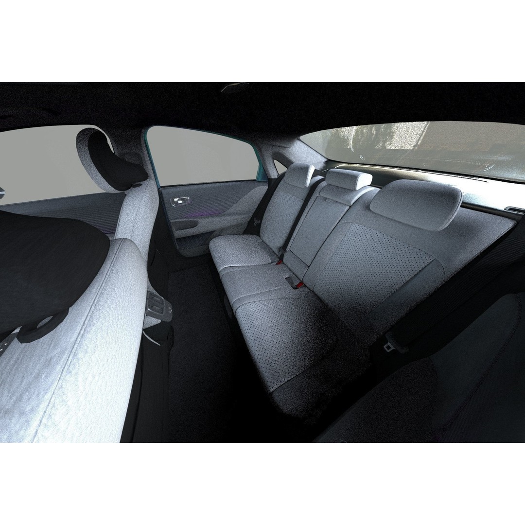 Hyundai Ioniq 6 3D Model – High Poly Sport Sedan, FBX, OBJ, Blender - View 28