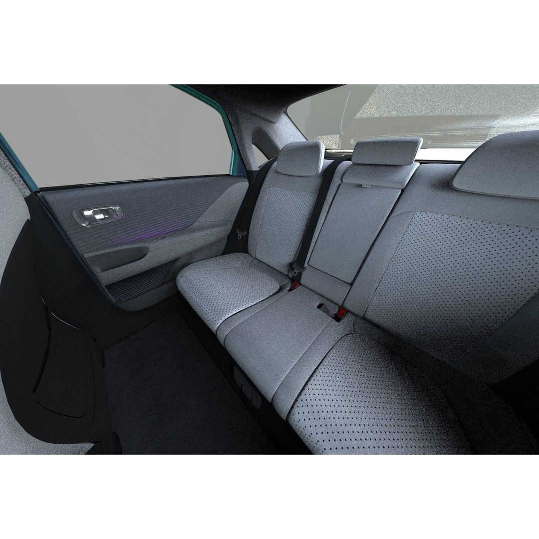 Hyundai Ioniq 6 3D Model – High Poly Sport Sedan, FBX, OBJ, Blender - View 29