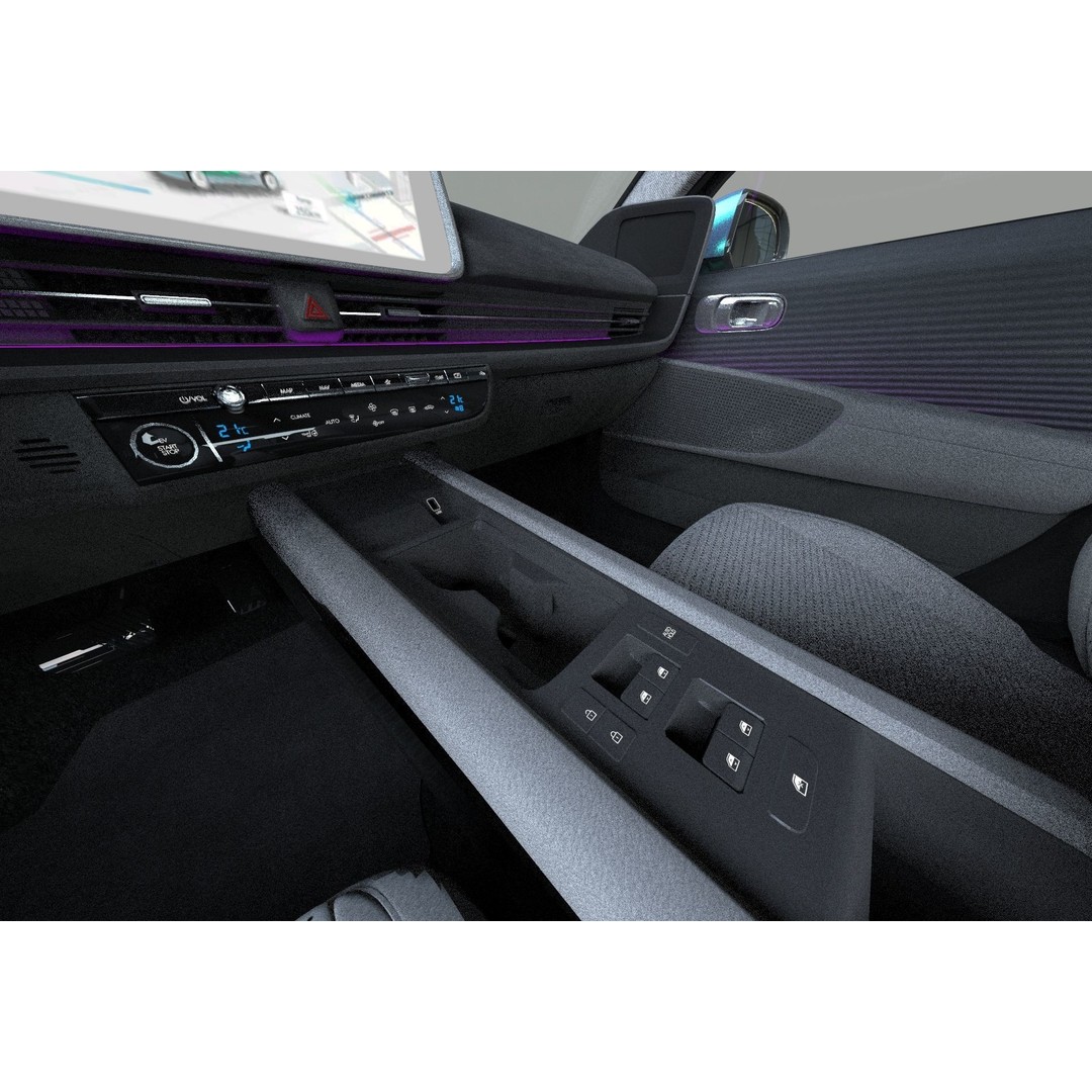 Hyundai Ioniq 6 3D Model – High Poly Sport Sedan, FBX, OBJ, Blender - View 30
