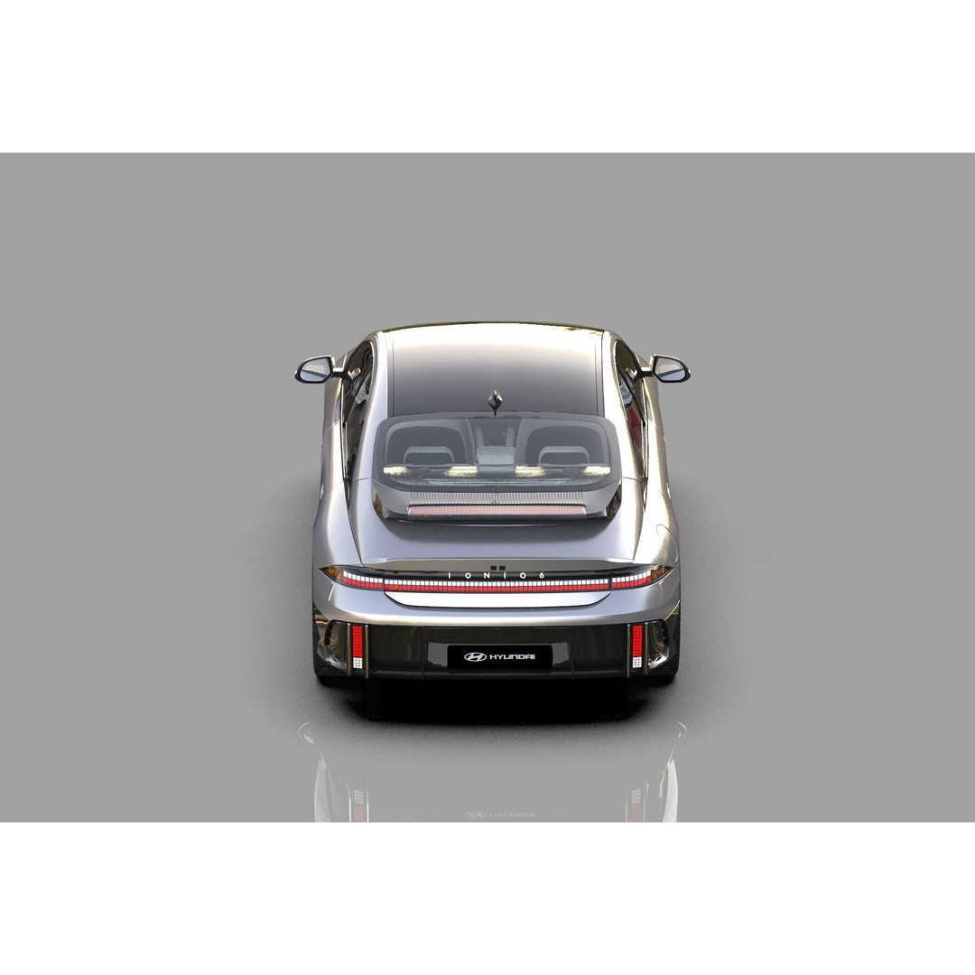 Hyundai Ioniq 6 3D Model – High Poly Sport Sedan, FBX, OBJ, Blender - View 33