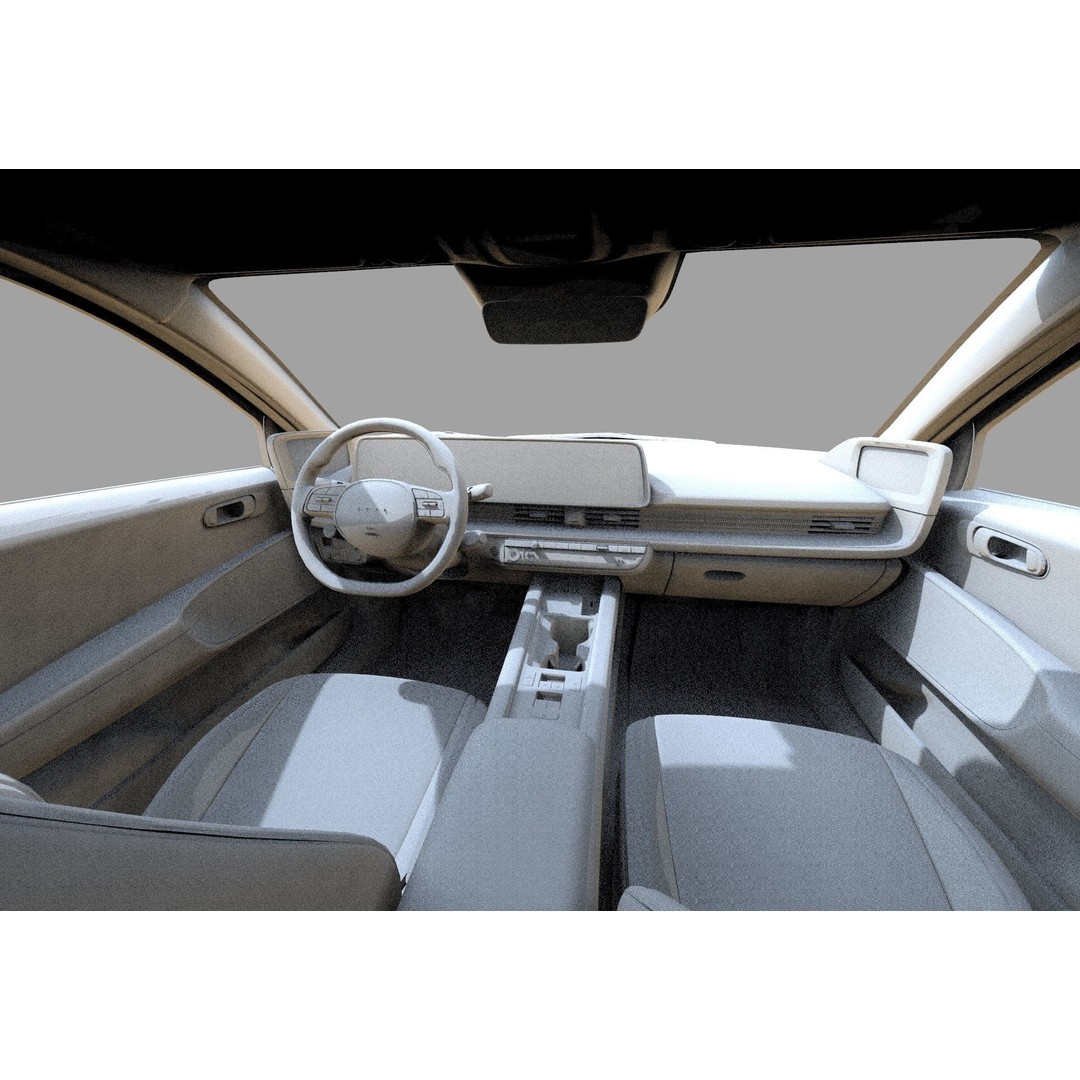 Hyundai Ioniq 6 3D Model – High Poly Sport Sedan, FBX, OBJ, Blender - View 47