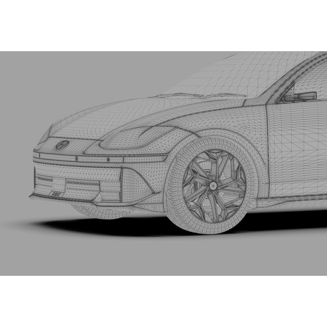 Hyundai Ioniq 6 3D Model – High Poly Sport Sedan, FBX, OBJ, Blender - View 53