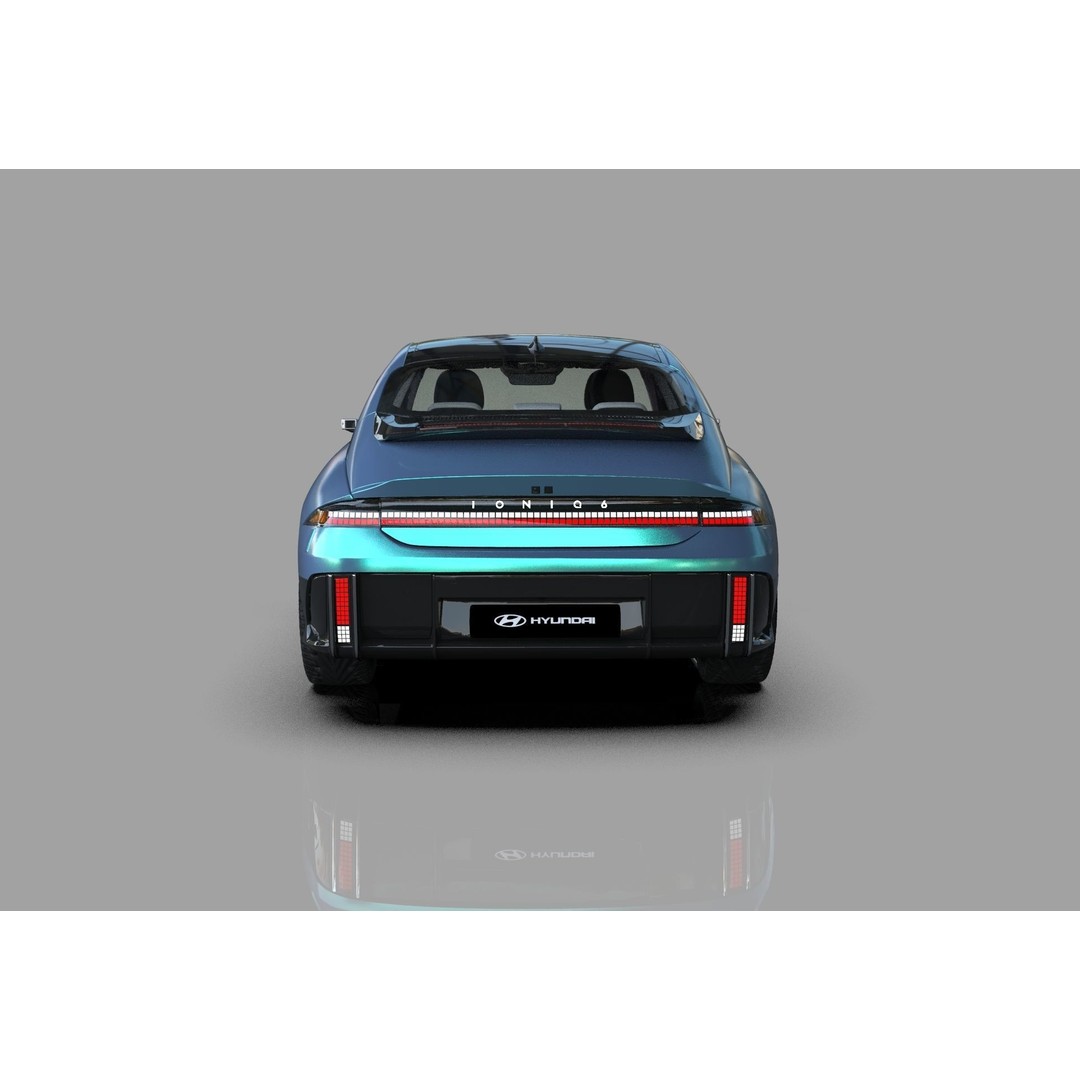 Hyundai Ioniq 6 3D Model – High Poly Sport Sedan, FBX, OBJ, Blender - View 6