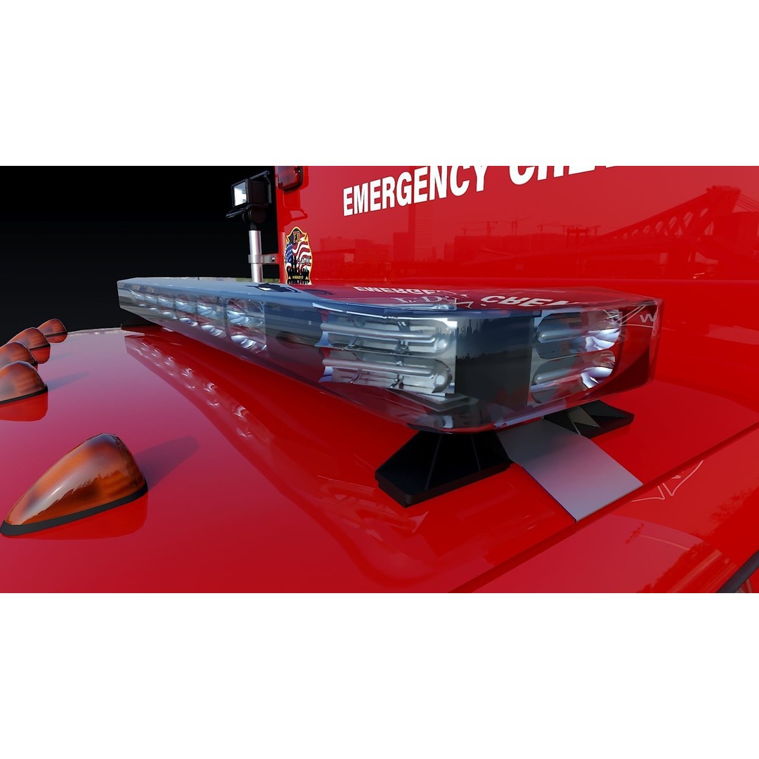 F-550 FDNY Emergency Crew 3D Model – Low Poly Game Asset, FBX - View 24