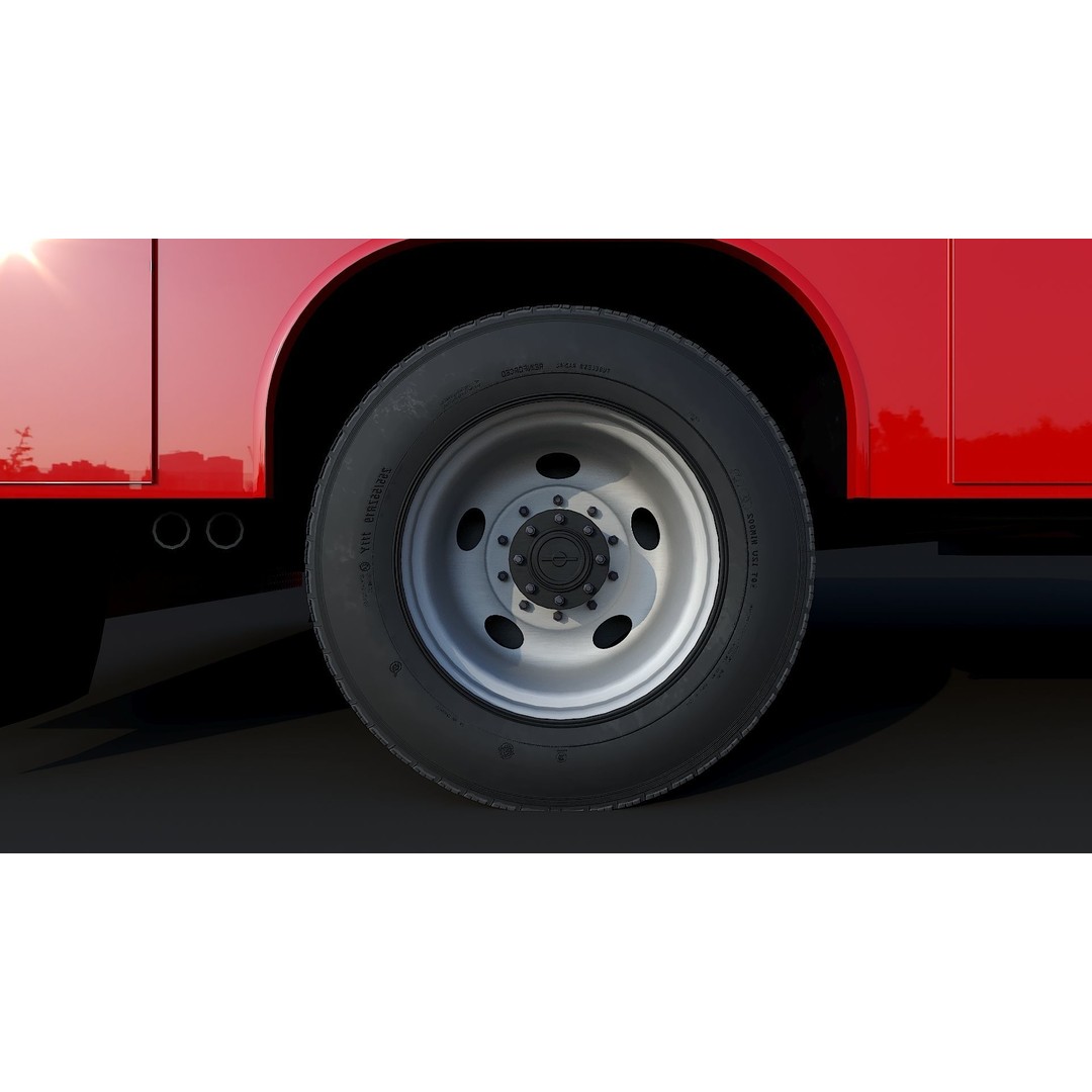 F-550 FDNY Emergency Crew 3D Model – Low Poly Game Asset, FBX - View 26