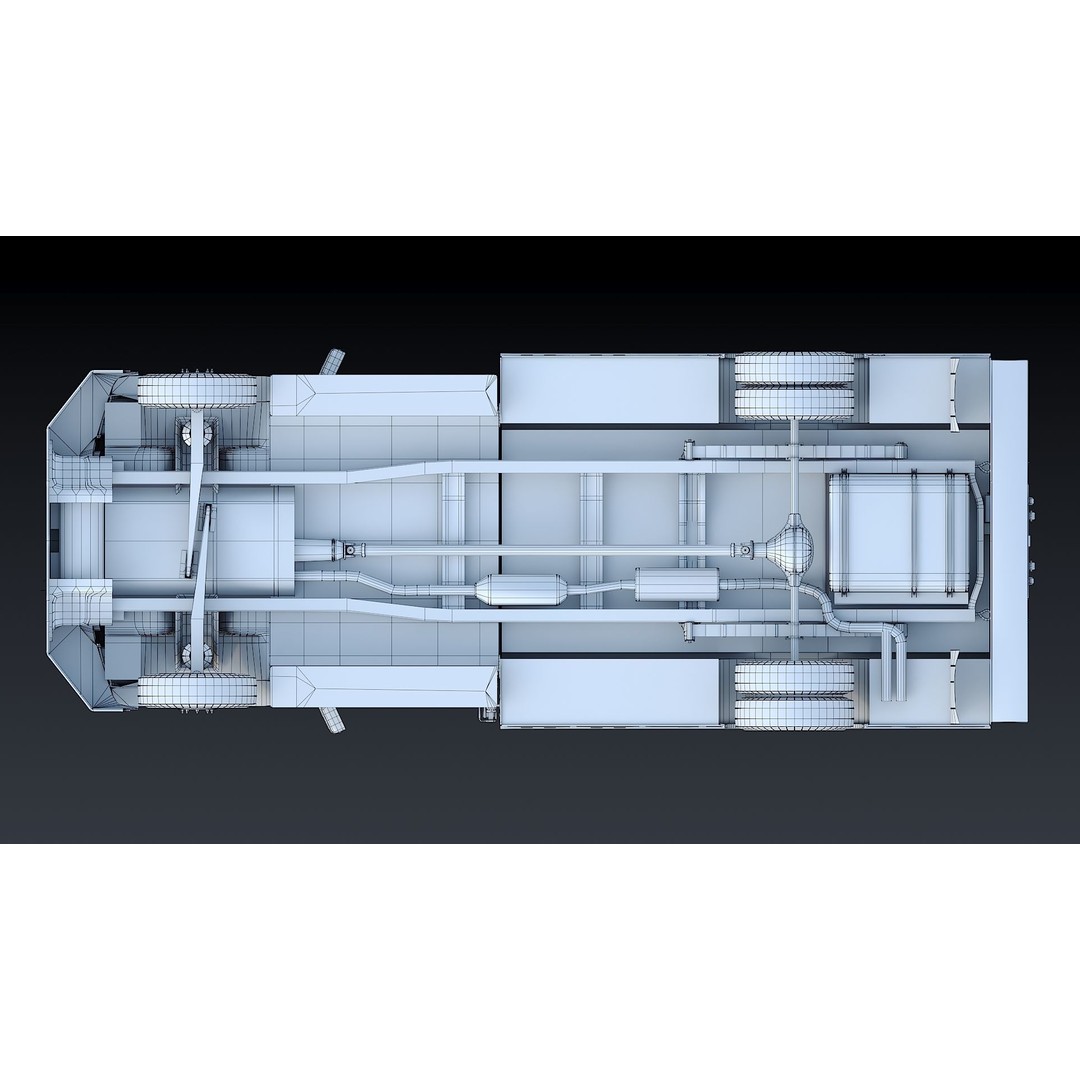F-550 FDNY Emergency Crew 3D Model – Low Poly Game Asset, FBX - View 40