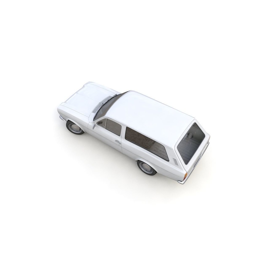 Escort Mk1 Estate 1971 3D Model – High Poly Game Asset, FBX, OBJ - View 20