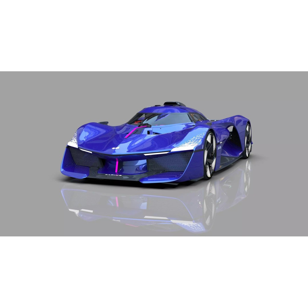 Alpine Alpenglow HY4 Concept 3D Model – High Poly Interior, FBX & OBJ - View 2