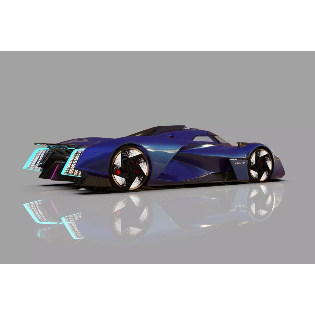 Alpine Alpenglow HY4 Concept 3D Model – High Poly Interior, FBX & OBJ - View 25