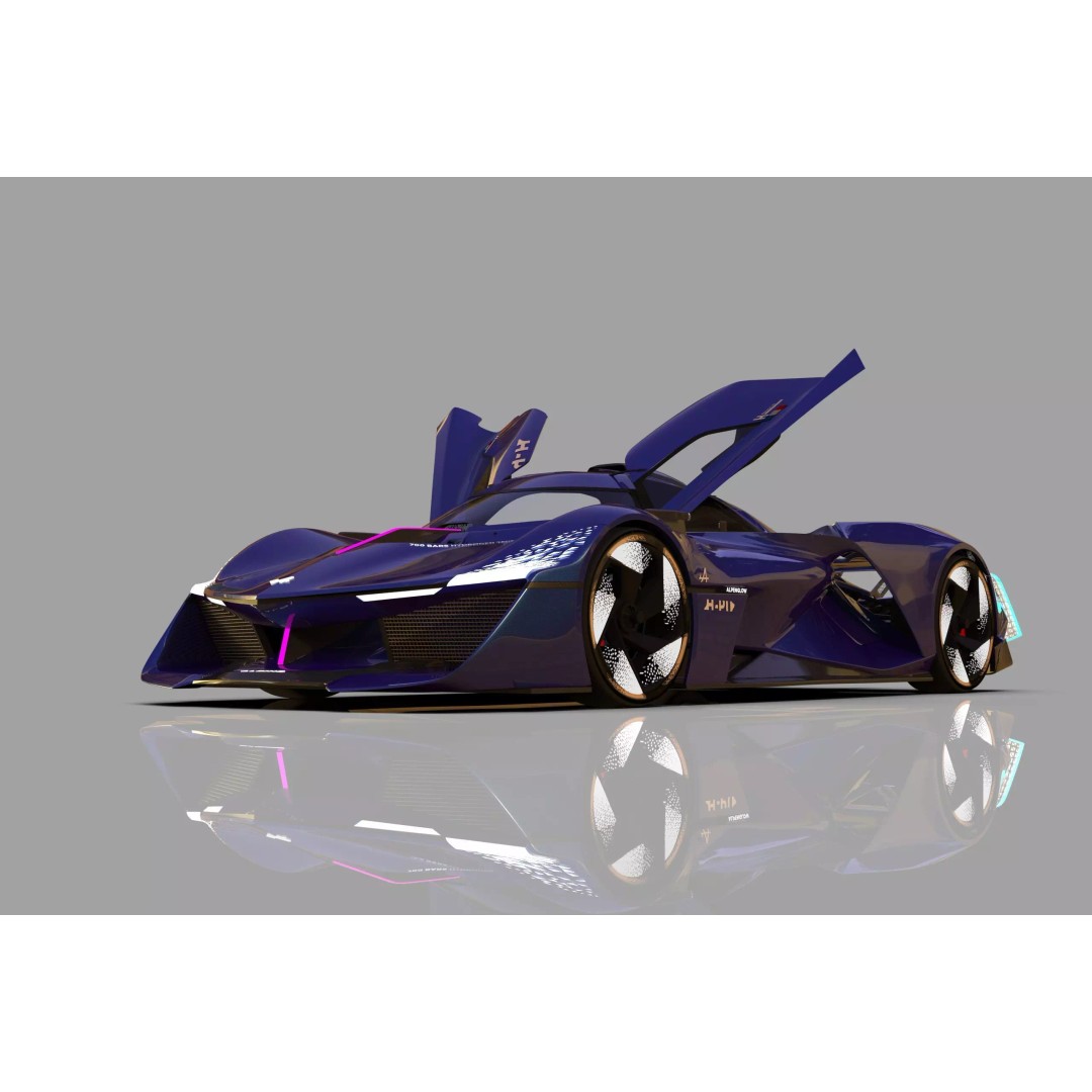 Alpine Alpenglow HY4 Concept 3D Model – High Poly Interior, FBX & OBJ - View 26