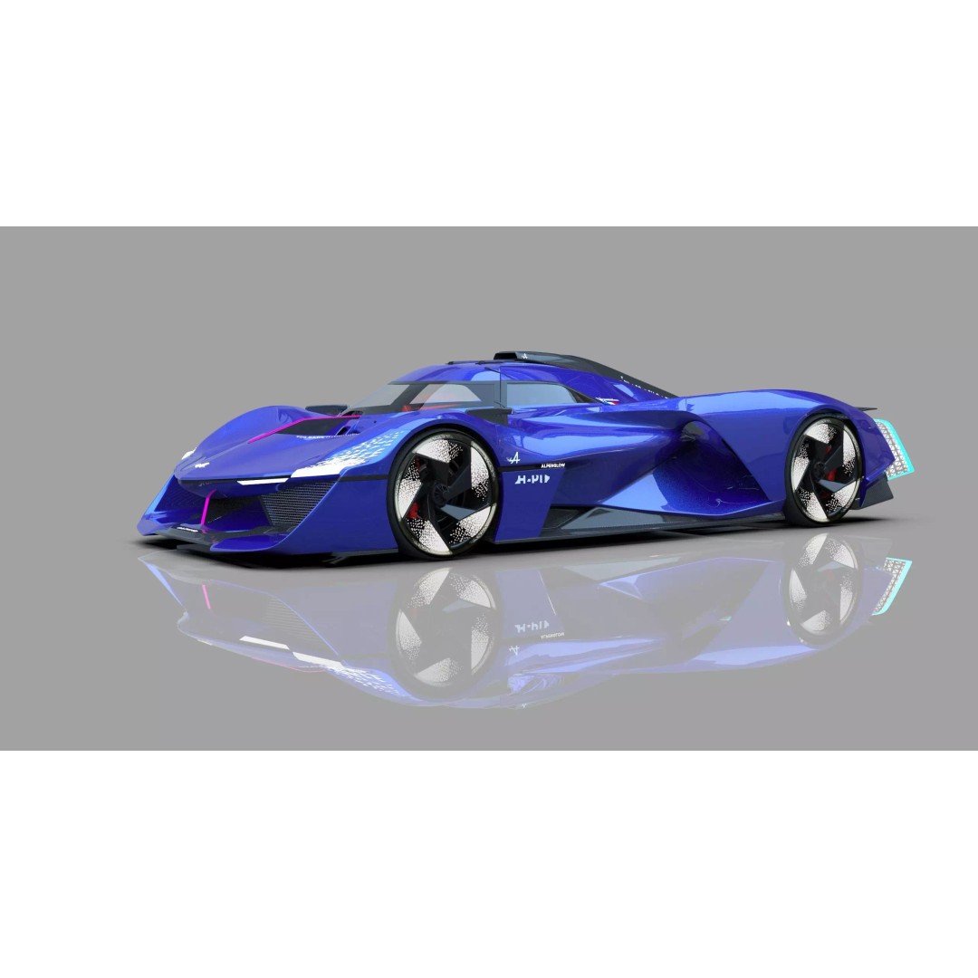 Alpine Alpenglow HY4 Concept 3D Model – High Poly Interior, FBX & OBJ - View 3