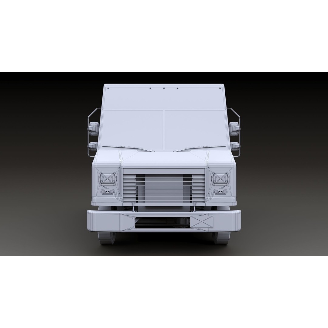 FedEx Stepvan 3D Model – Low Poly Game Asset, FBX, PBR Textures - View 40