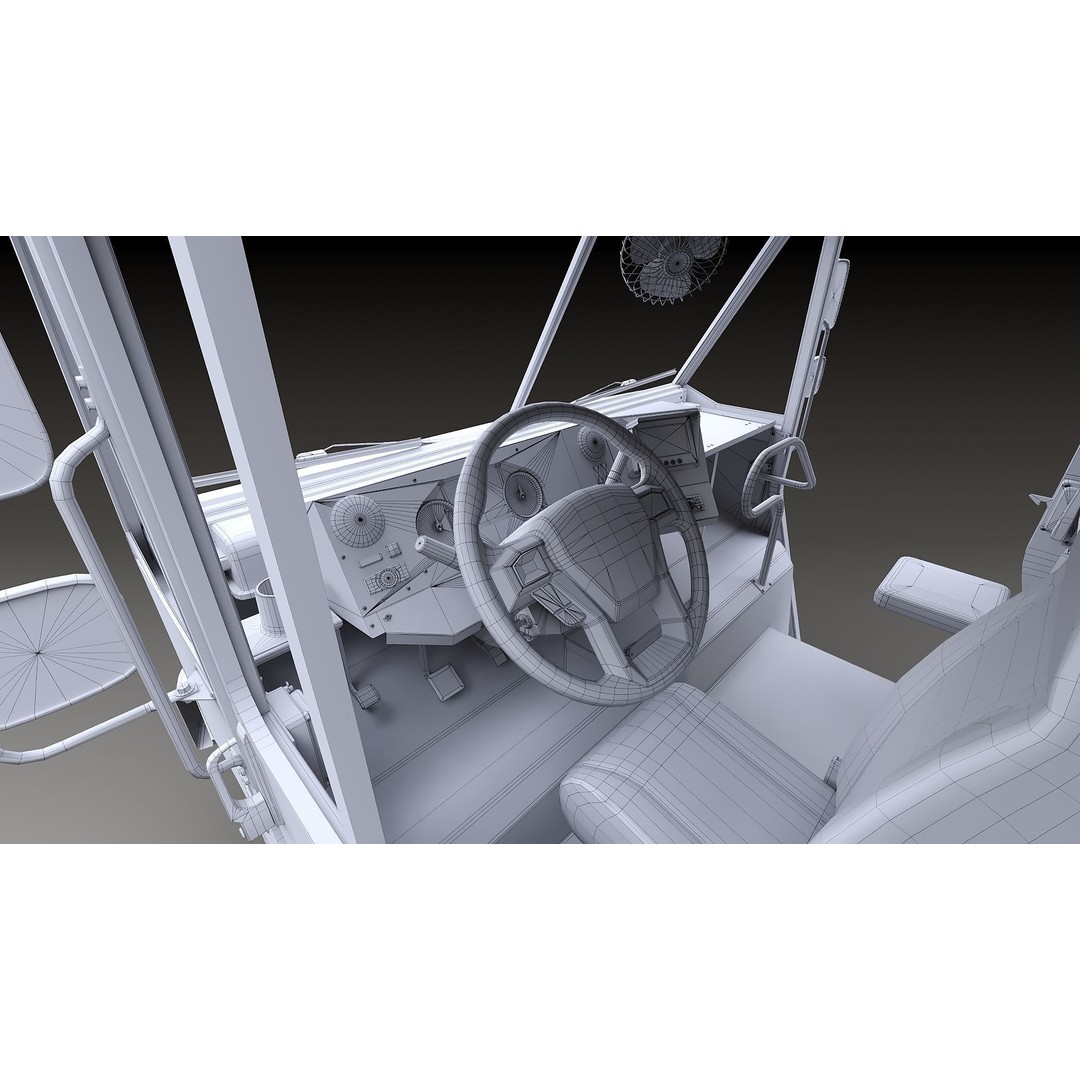 FedEx Stepvan 3D Model – Low Poly Game Asset, FBX, PBR Textures - View 44