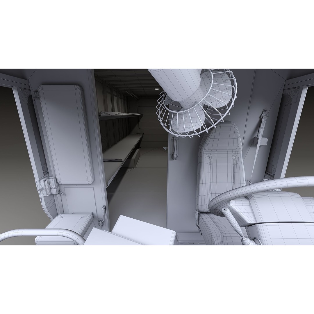 FedEx Stepvan 3D Model – Low Poly Game Asset, FBX, PBR Textures - View 45