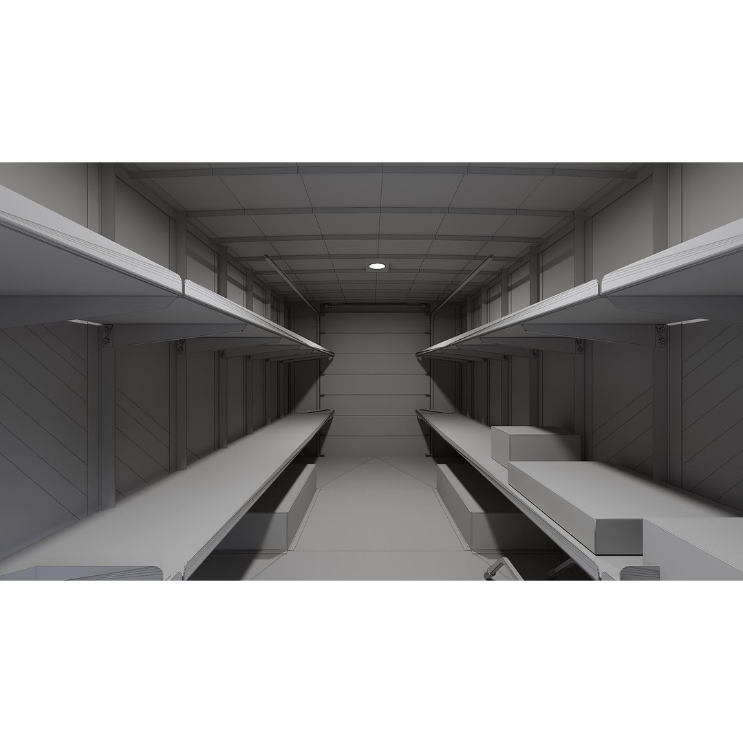 FedEx Stepvan 3D Model – Low Poly Game Asset, FBX, PBR Textures - View 46