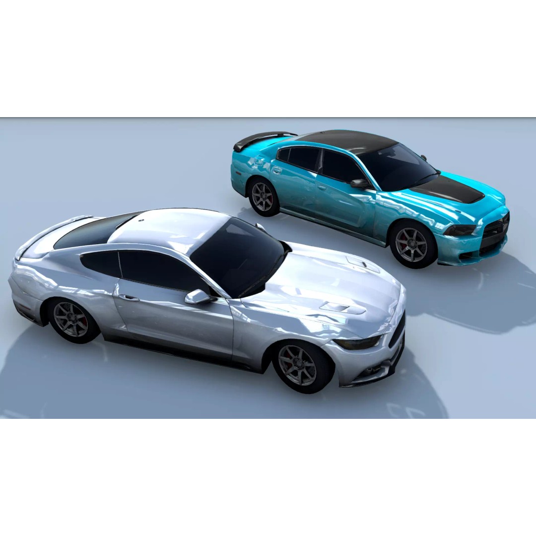 Low Poly 3D Cars Pack – Racing Car Models for Games, FBX, OBJ - View 11