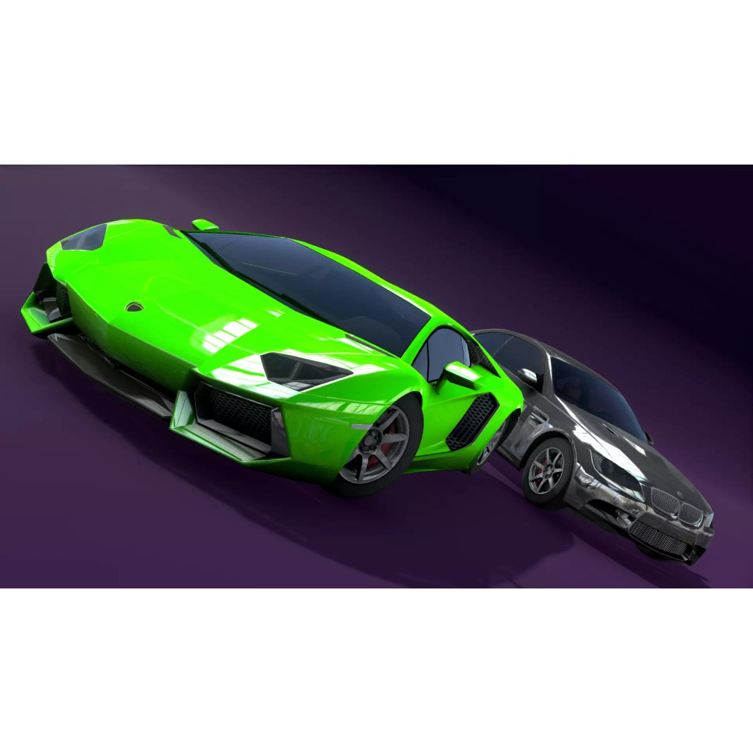 Low Poly 3D Cars Pack – Racing Car Models for Games, FBX, OBJ - View 3