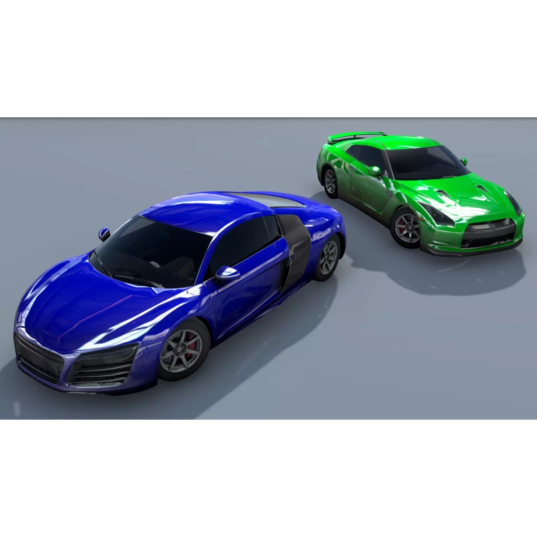 Low Poly 3D Cars Pack – Racing Car Models for Games, FBX, OBJ - View 4