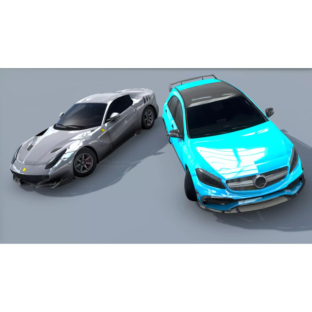 Low Poly 3D Cars Pack – Racing Car Models for Games, FBX, OBJ - View 6