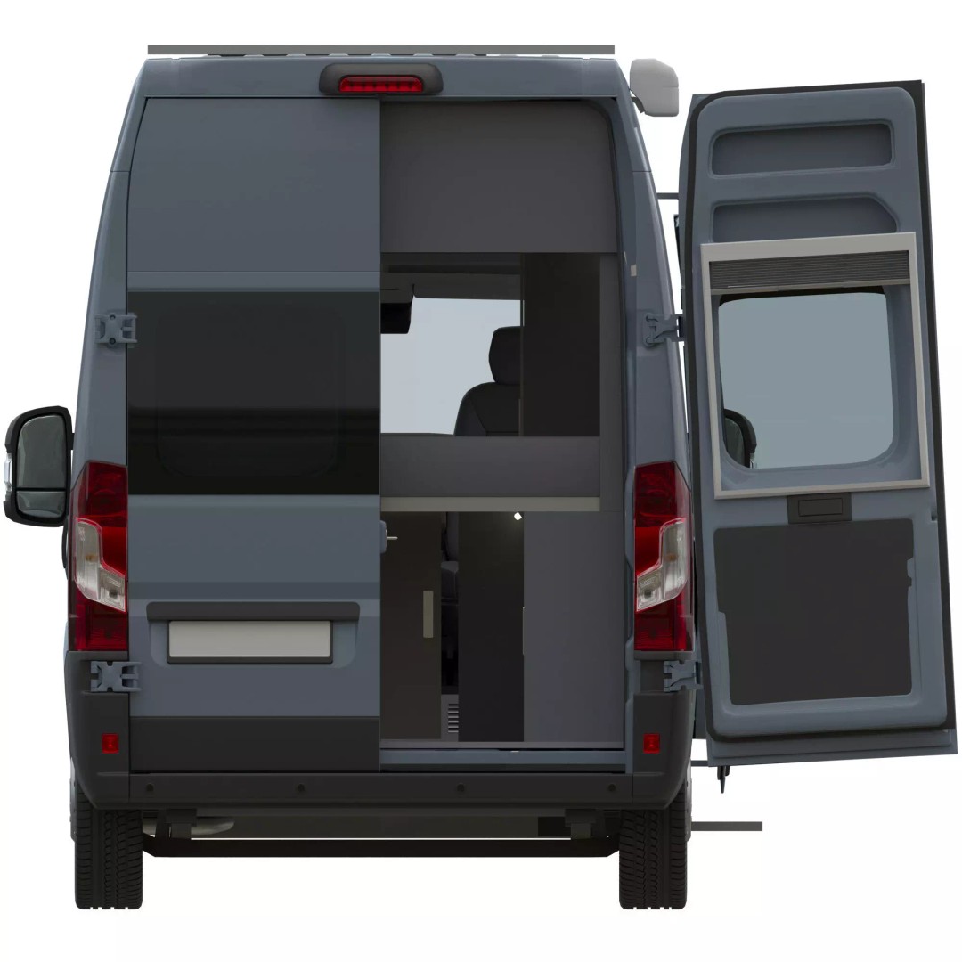 Camper Van L3H3 3D Model – Detailed Vehicle Design for Archviz and Animation - View 10