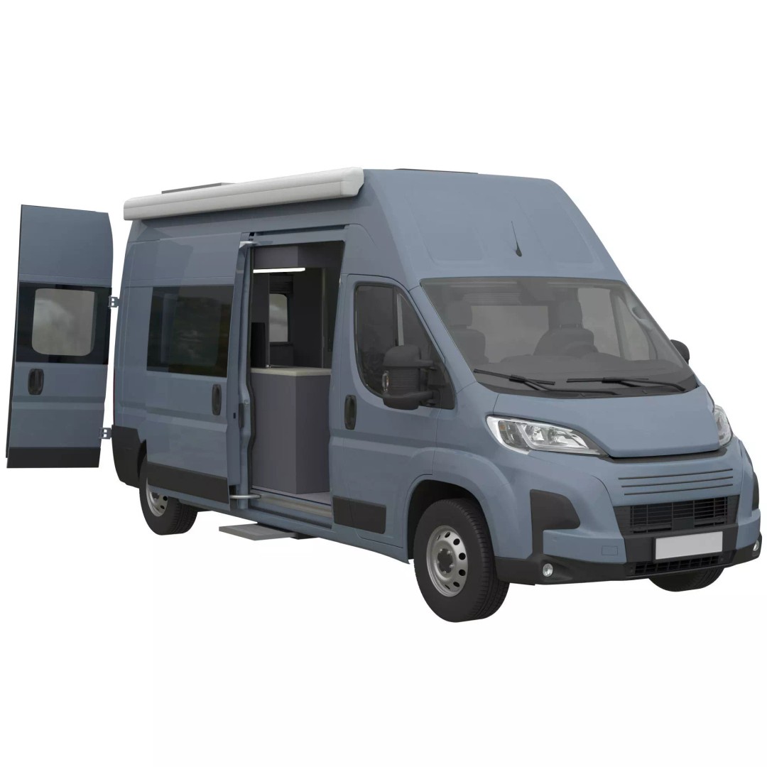 Camper Van L3H3 3D Model – Detailed Vehicle Design for Archviz and Animation - View 2